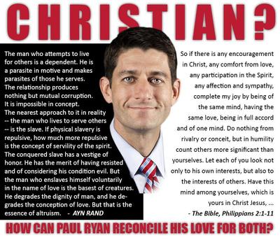 Paul Ryan, Ayn Rand and the Gospel